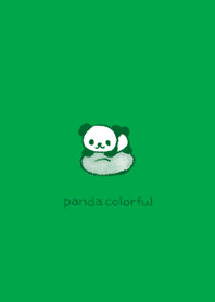 Panda colorful --- Green