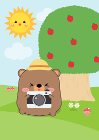 Fat Bear in Forest Theme