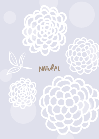 white line round flowers leaves21 Japan