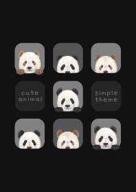 ANIMALS - Giant panda - BLACK/GRAY