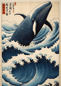 Ukiyo-e - Whale 674F7c