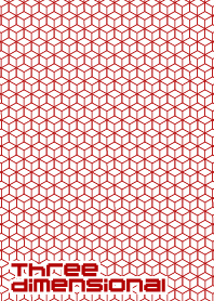 Three dimensiomal- Red