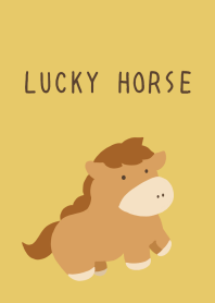 LUCKY HORSE THEME-DUSTY YELLOWj