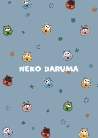 daruma-neko / pale blue