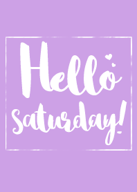 Hello Saturday!!