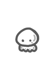 かしこいクラゲ 白 【シンプル】