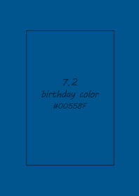 birthday color - July 2