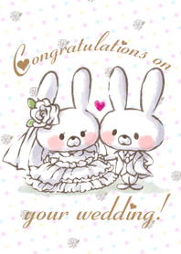 「ウェディングうさぎ」きこ