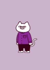 Glasses cat.(dusty colors08)