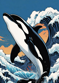 Sea Tiger Whale Fish JpD28