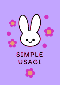 SIMPLE USAGI -FLOWER- THEME 197
