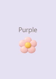 Puffy Pink Flower 4 | Purple