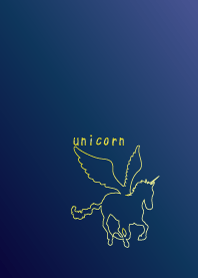Unicorn dancing the night sky