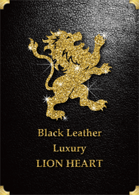 Luxury LION HEART -Black Leather-