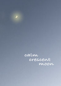 calm crescent moon