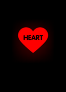 Simple heart in black theme v.2