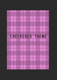 PINK CHECKERED THEME-CHARCOAL GREY