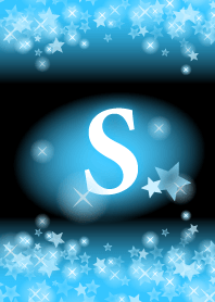 【S】イニシャル❤️青い星