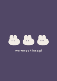 cute mochi rabbit.(dusty color7-08)