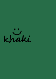 カーキ シンプル