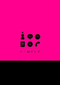 SIMPLE(black pink)V.184b