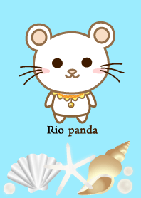 Rio panda cat and shellfish summer theme