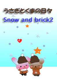 Rabbit and bear daily<Snow and brick2>