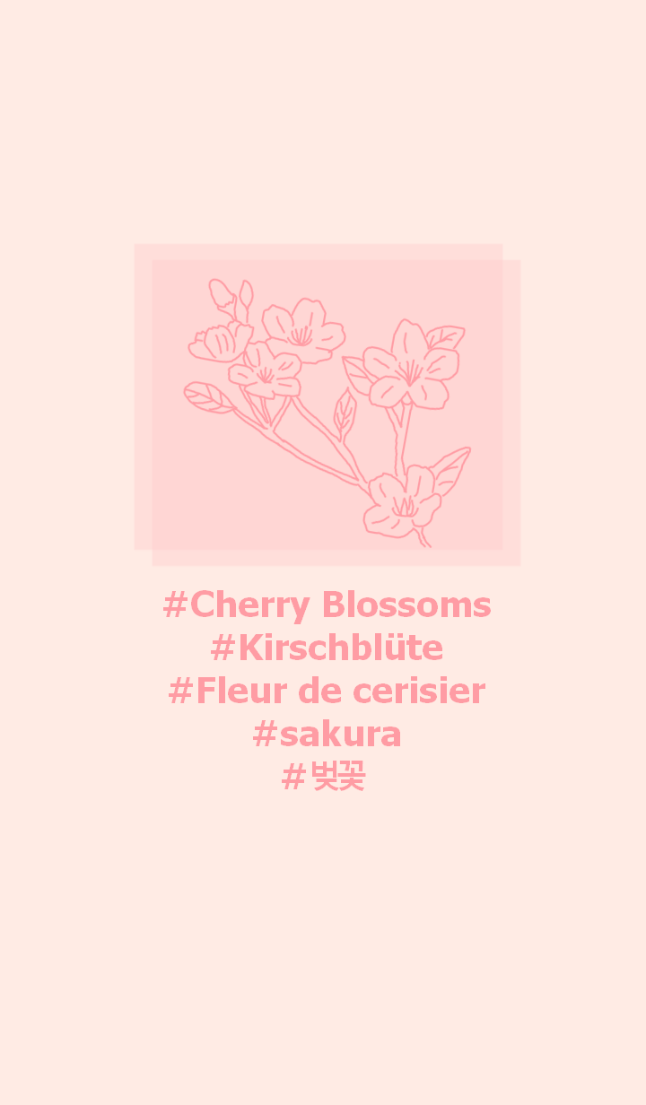 #flower Cherry Blossoms(baby pink)