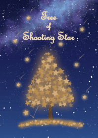 Tree of shooting star Milky Way ver.
