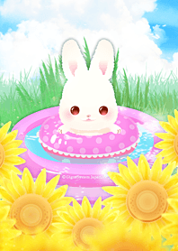 もちうさの夏休み♪