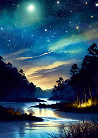 Beautiful starry night view#1548