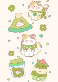 Cat with Christmas hat3