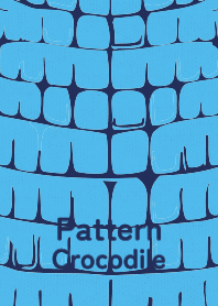 Pattern Crocodile Pastel blue