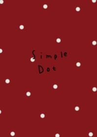 Bordeaux and dots.