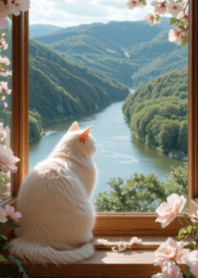 Cat at the window V.5
