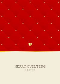 HEART QUILTING -RED-