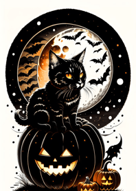 halloween cat C9d7F2