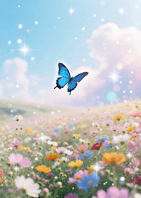 Happiness Blue Butterfly