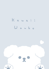 毛茸茸的狗 / pale blue gray.