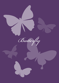 Butterflies flying(dark purple)