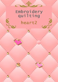 Embroidery quilting(heart2)