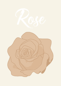 奶茶米色的玫瑰花