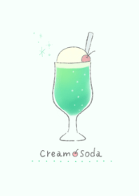 さわやかクリームソーダ