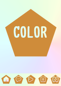 brown color rainbow  I24