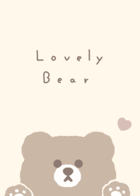 หมีน่ารัก / pink green beige