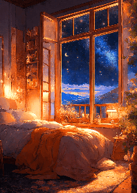 Starry evening sky V.2