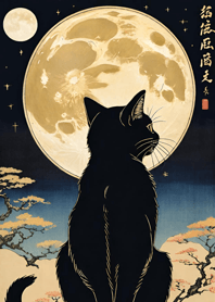 Cat under the Moon Bc6aEb