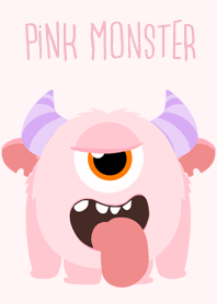 Cute pink monster