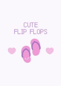Cute flip flops Simple2 [purple]