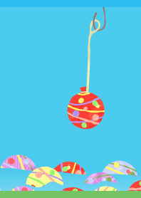 Yo-yo Festival on blue